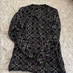 The Limited Women's Black Patterned Blouse